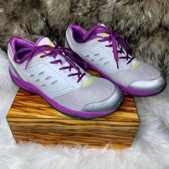 Vionic  Venture Womens Sneakers Size 8.5/39.5EU Purple Grey Lace Up Shoee - Picture 1 of 9
